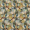 Green Abstract Floral Linen Look Print Upholstery Fabric by The Yard - SKU: Dennis Seaspray